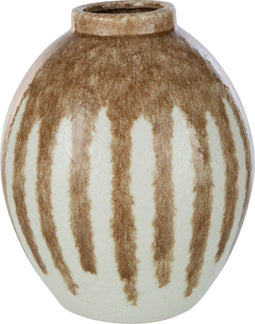 J-Line vaas Verf - keramiek - beige/lichtbruin - large