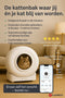 Flamingo Atlas - Automatische kattenbak XXL 72L - Zelfreinigend - App-bediening - Wit