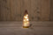 Anna's Collection - GLAZEN BOOM MAT ROZE MET GOUDEN VOET 10.5X24.5C...