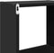 vidaXL - Wandkast - 78x18x71 - cm - bewerkt - hout - zwart
