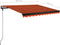 vidaXL - Luifel - vrijstaand - automatisch - 300x250 - cm - oranje - en - bruin