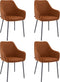 Set van 4 Kick eetkamerstoel Guus - terra