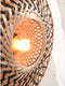 GOOD&MOJO Wandlamp Kalimantan - Bamboe/Zwart - Ø30cm - Binnen Modern