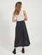 Object Midi Rok - Dames - Elastieke Tailleband Overslag Effect - M