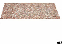 Placemat Roze Plastic (45 x 0,01 x 30 cm) (12 Stuks)