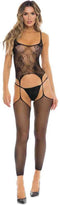Rene Rofe Lingerie Bodystocking On All Night 2Pc Set Zwart