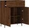vidaXL - Dressoir - 69,5x34x90 - cm - bewerkt - hout - bruin - eikenkleur