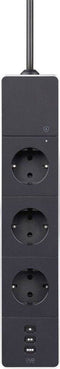Eve - Energy Strip - Smart stekkerdoos met 3 stopcontacten - Zwart