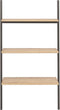 vidaXL - Ladderrek - met - 3 - schappen - 64x34x116 - cm - lichtbruin - en - zwart
