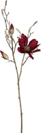 PTMD Magnolia Bloem Kunsttak - 46 x 20 x 86 cm - Wijnrood