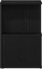vidaXL - Nachtkastjes - 2 - stuks - Zwart - Eiken - 35x35x55 - cm - Geengineerd - Hout