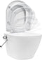 vidaXL - Hangend - toilet - randloos - met - bidetfunctie - keramiek - wit