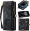 Caseme - Geschikt voor Samsung Galaxy S23 Ultra - Vintage 2 in 1 portemonnee hoes - Zwart