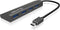 Icy Box IB-AC6405-C - USB Hub - 4x USB 3.2 Gen 1 Type-A - Antraciet