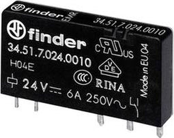 Finder 34.51.7.060.0010 Printrelais 60 V/DC 6 A 1x wisselcontact 1 stuk(s)