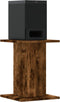 vidaXL - Speakerstandaards - 2 - st - 30x30x40 - cm - bewerkt - hout - gerookt - eiken