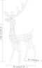 vidaXL - Kerstversiering - rendierfamilie - 300 - LED's - meerkleurig - acryl