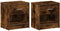 vidaXL - Nachtkastjes - 2 - st - met - lade - 39x28x41 - cm - gerookt - eikenkleurig