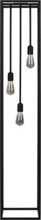 Atmooz - Vloerlamp Basra - Staande Lamp - Stalamp - Woonkamer - Zwart - Hoogte 160cm - Metaal