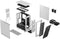 Fractal Design Meshify 2 Compact - Tower Behuizing - ATX Micro-ATX Mini-ITX - Gehard Glas - Wit