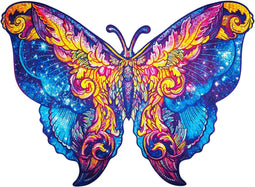 UNIDRAGON Houten Puzzel Voor Volwassenen Dier - Intersterrenstelsel Vlinder - 700 stukjes - Royal Size 60x44 cm