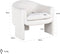 Richmond Fauteuil Charmaine white furry (Himalaya 900 white furry)