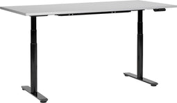 DESTINAS- Elektrisch Verstelbaar bureau - Grijs/Zwart - 180 cm - MDF