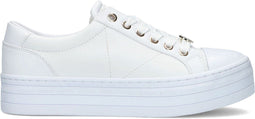 GUESS Bells - Lage sneakers - Leren - Goudkleurige accenten - Wit - Maat 41
