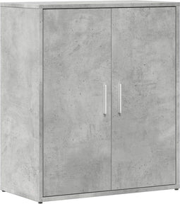 vidaXL - Dressoir - 60x31x70 - cm - bewerkt - hout - betongrijs