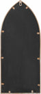 vidaXL - Tuinspiegel - 70x30 - cm - ijzer - zandkleurig