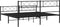 vidaXL - Bedframe - met - voetbord - zonder - matras - metaal - zwart - 180x200 - cm