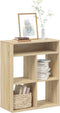 vidaXL - Boekenkast - 66x31x80 - cm - bewerkt - hout - sonoma - eikenkleurig