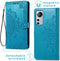 iMoshion Hoesje Geschikt voor Xiaomi 12 Lite Hoesje Met Pasjeshouder - iMoshion Mandala Bookcase - Turquoise