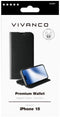 Vivanco iPhone 15 - Flip cover - Schokbestendig RFID-bestendig - Zwart