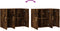 vidaXL - Dressoir - 90x34x80 - cm - bewerkt - hout - gerookt - eikenkleurig