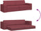 vidaXL - Vloersofa - Bed - 2-in-1 - Bordeauxrood - 245x150x60.5 - cm - Stof