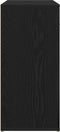 vidaXL - Dressoir - Zwart - Eiken - 80x33x70 - cm - Bewerkt - Hout