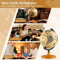 Coast Wereldbol - Mini Globe 360° Draaibaar - Ø14 cm Brons
