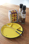 CABANAZ - bord, keramiek, FONDUE PLATE, geel