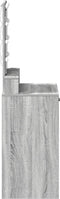 vidaXL - Kaptafel - met - LED-verlichting - in - Grijs - Sonoma - - - 50x41x140 - cm