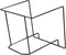 VDD LP Opbergrek - Metaal - Vinyl - 30,5 x 33,5 x 30 cm - Zwart