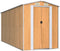 vidaXL - Tuinschuur - 192x440x223 - cm - gegalvaniseerd - staal - lichtbruin