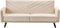 SENJA - Slaapbank 3-zits - Beige - Fluweel