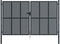 vidaXL - Poort - 300x200 - cm - staal - antracietkleurig