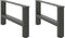 vidaXL - Salontafelpoten - 2 - st - 60x(30-31) - cm - staal - antracietkleurig