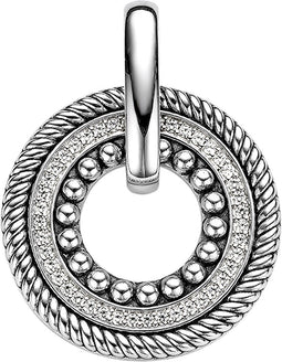 TI SENTO Dames Hanger - 925 zilver - Zirconia wit - 6710ZI
