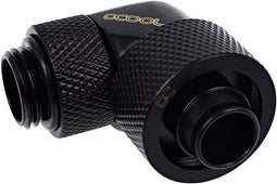 Alphacool Eiszapfen 16/10mm - Compression fitting 90° rotatable G1/4 - Zwart