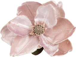 PTMD Magnolia Kunstbloem Klem - 15 x 7 x 15 cm - Velvet - Champagne