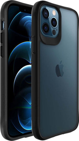 iMoshion Hoesje Geschikt voor iPhone 12 Pro / 12 Hoesje - iMoshion Rugged Hybrid Case - Zwart / Transparant