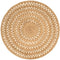 vidaXL - Tapijt - rond - 150 - cm - gevlochten - jute